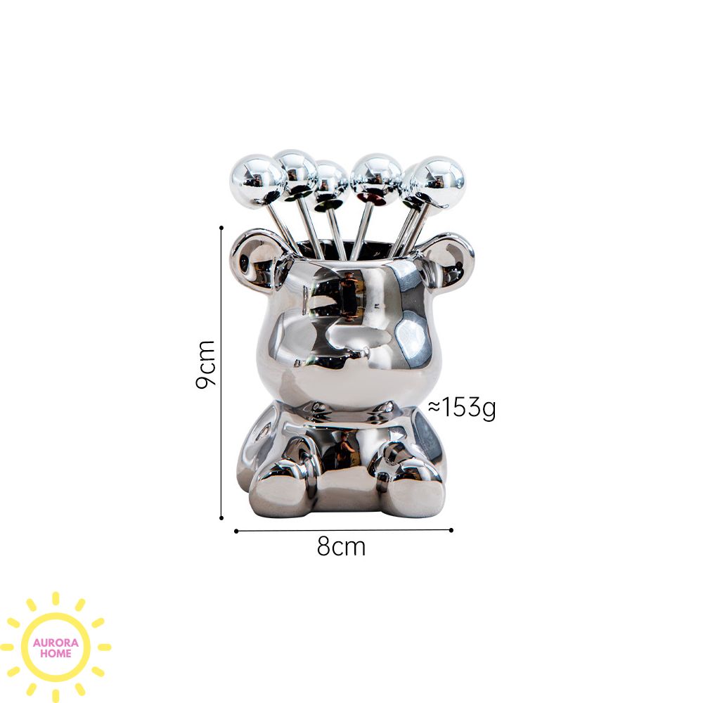 Bộ ghim trái cây, mứt Bear Lucky