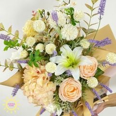 Bó hoa hồng Ruca tông cam sang trọng