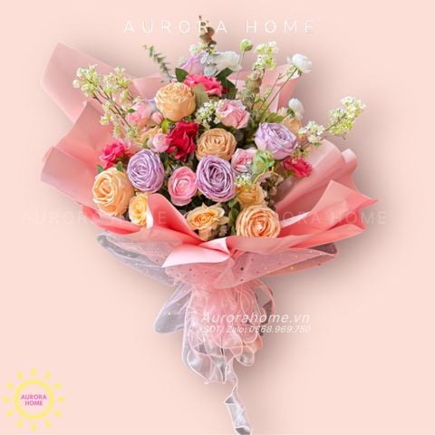 Bó hoa giả Sweet Valentine xinh xắn
