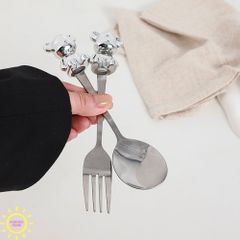 Bộ muỗng nĩa Bear Lucky
