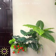 Bồn cây giả trang trí nội thất văn phòng (Mẫu 9)