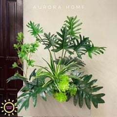 Bồn cây giả trang trí nội thất văn phòng (Mẫu 10)