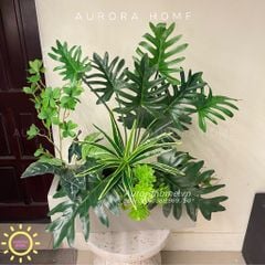 Bồn cây giả trang trí nội thất văn phòng (Mẫu 10)