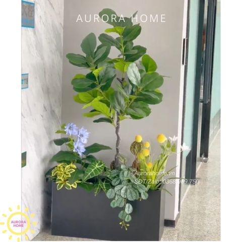 Bồn cây giả decor trang trí (Mẫu 6)
