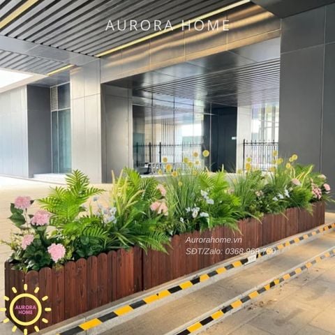 Bồn cây xanh decor trang trí (Mẫu 18)