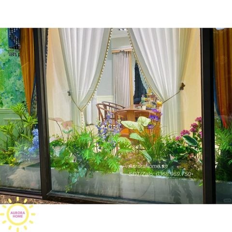 Bồn cây giả decor trang trí (Mẫu 8)