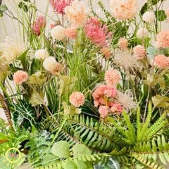 Bồn hoa giả cao cấp trang trí (Mẫu 14)