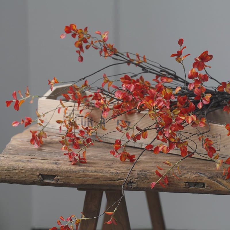 Cành lá Sila giả trang trí cao cấp