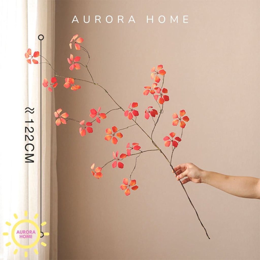 Cành lá Sen Quán Âm Giả (Đỏ)