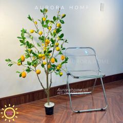 Cây giả cây chanh trĩu quả thiết kế cao cấp
