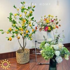 Cây giả cây chanh trĩu quả thiết kế cao cấp