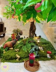 Cây đào tiên giả dáng bonsai trang trí