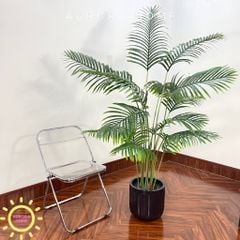Cây dừa giả tán xoè trang trí phòng xinh xắn