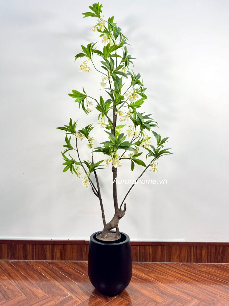 Cây hoa nhài trang trí (cây giả)