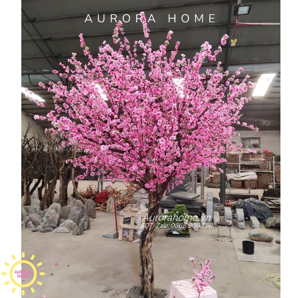 Cây đào giả trang trí Tết (trồng theo kích thước yêu cầu)