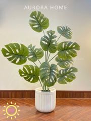 Cây Monstera giả trang trí tán xoè trang trí phòng