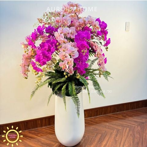 Chậu hoa lan hồ điệp Pink Purple trang trí đại sảnh