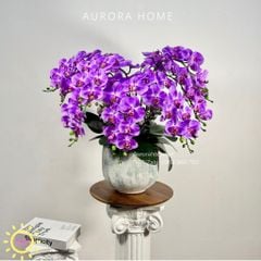 Chậu hoa lan hồ điệp Du Nhiên cao cấp sống động như thật
