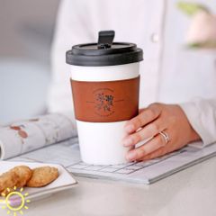 Cốc gốm sứ đựng Coffee cầm tay