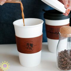 Cốc gốm sứ đựng Coffee cầm tay