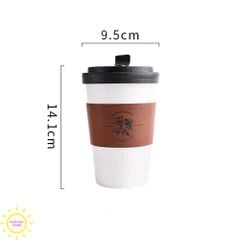 Cốc gốm sứ đựng Coffee cầm tay
