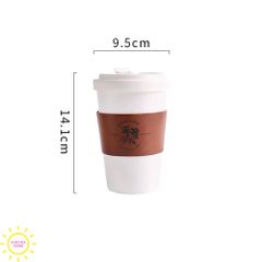 Cốc gốm sứ đựng Coffee cầm tay