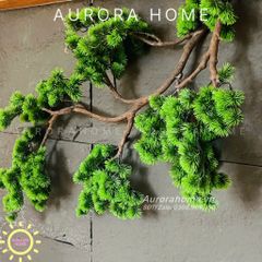 Tiểu cảnh cây tùng giả thả treo phong cách Nhật Bản