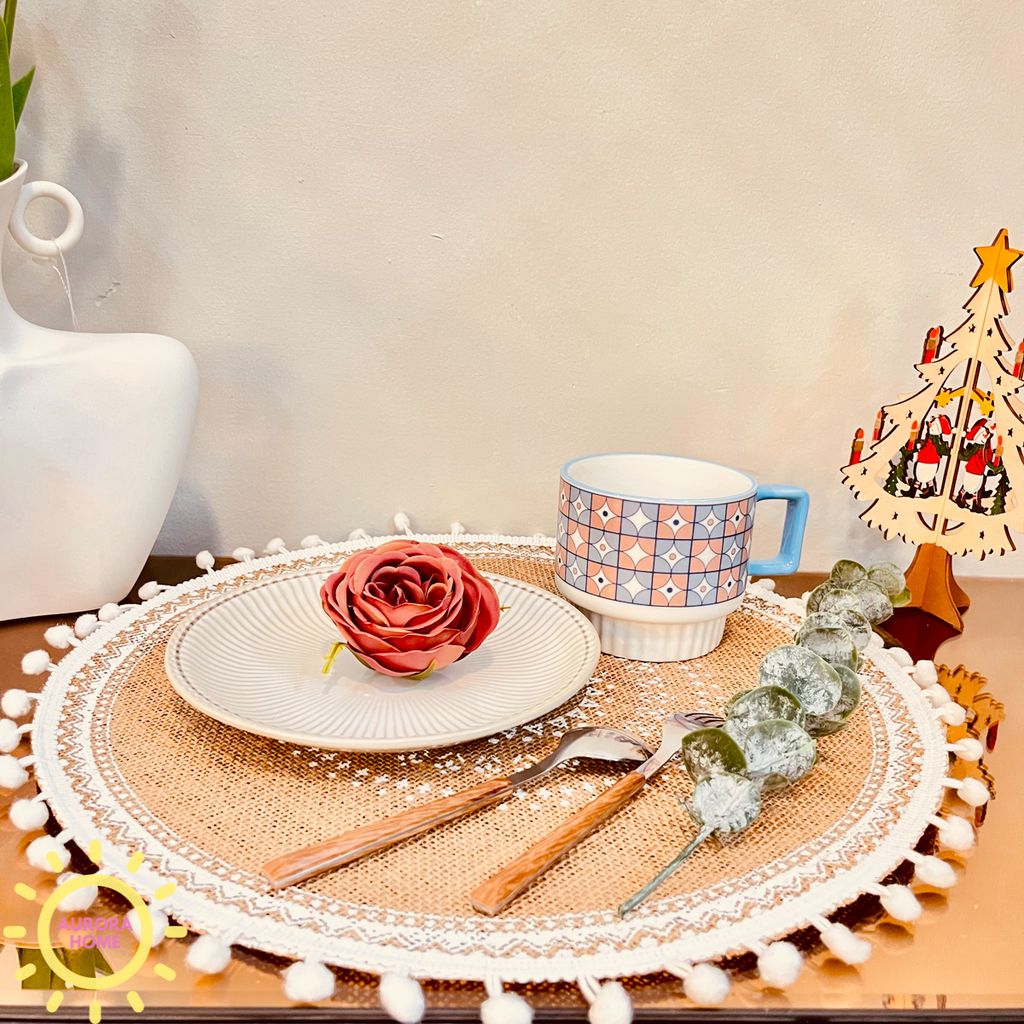 Cốc sứ vintage phong cách Hàn Quốc