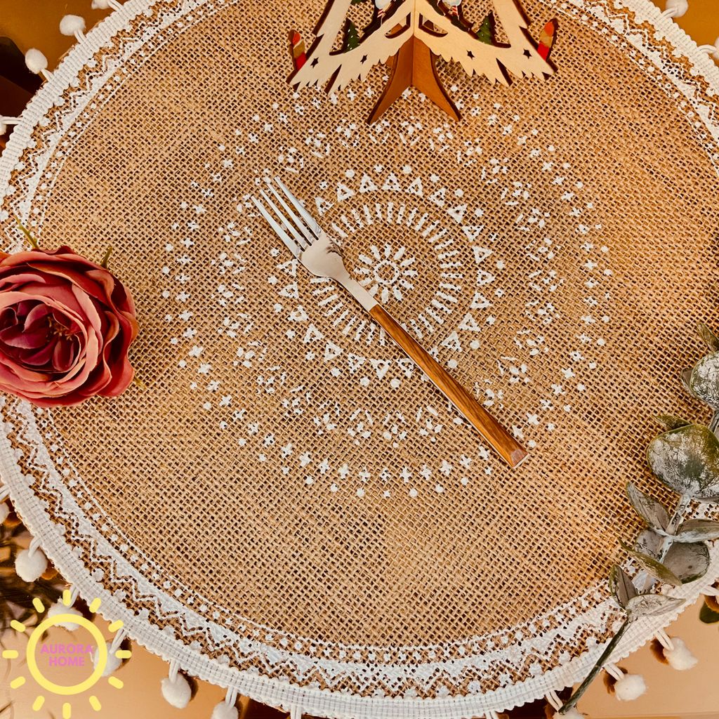 Bộ muỗng dao nĩa bàn ăn thân gỗ (Set 5 món)