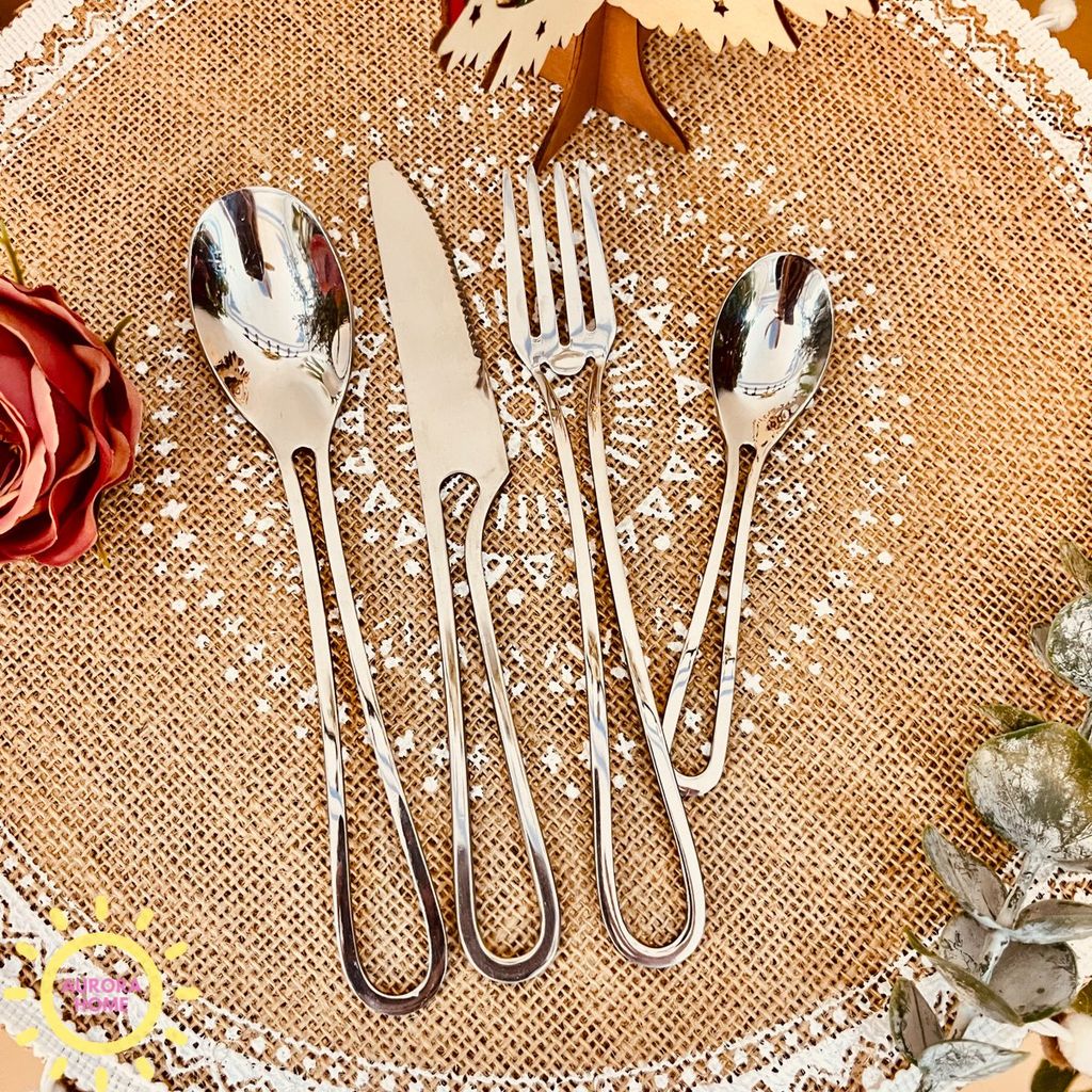 Bộ muỗng đũa dao thìa bàn Ally Macos (Set 4 món)