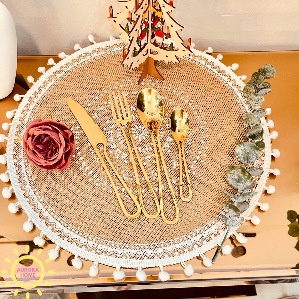 Bộ muỗng đũa dao thìa bàn Ally Macos (Set 4 món)