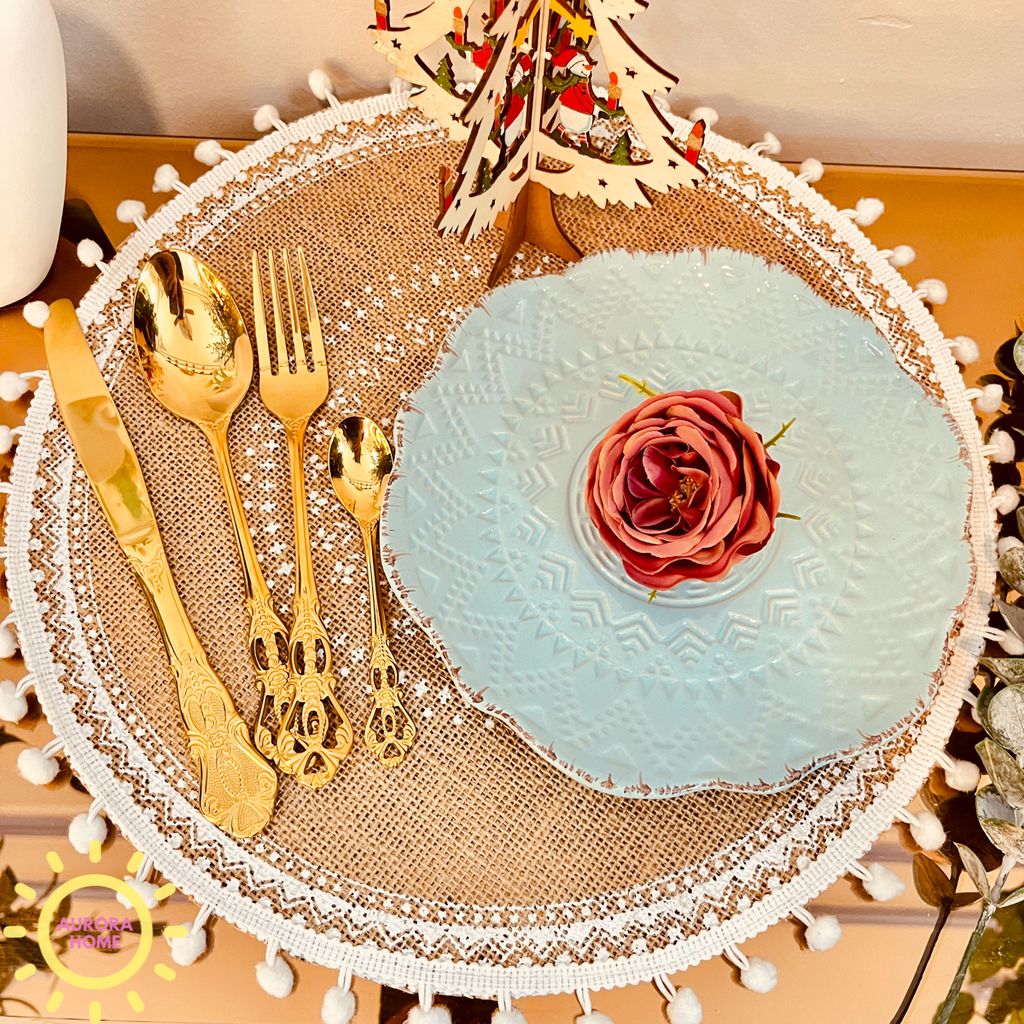 Bộ muỗng dao thìa hoàng gia Royal Elly (Set 4 món)