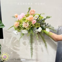 Hoa giả để bục phát biểu (Mẫu 10)