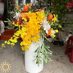 Hoa giả để bục phát biểu (Mẫu 12)