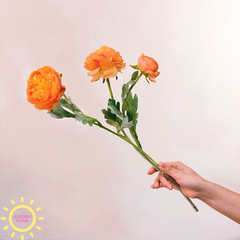 Hoa trà Elip Sados 3 bông - Hoa giả cao cấp