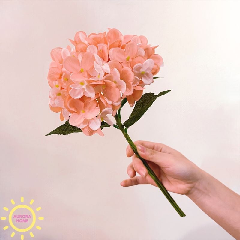 Cành hoa tú cầu (cành ngắn) - Hoa giả cao cấp