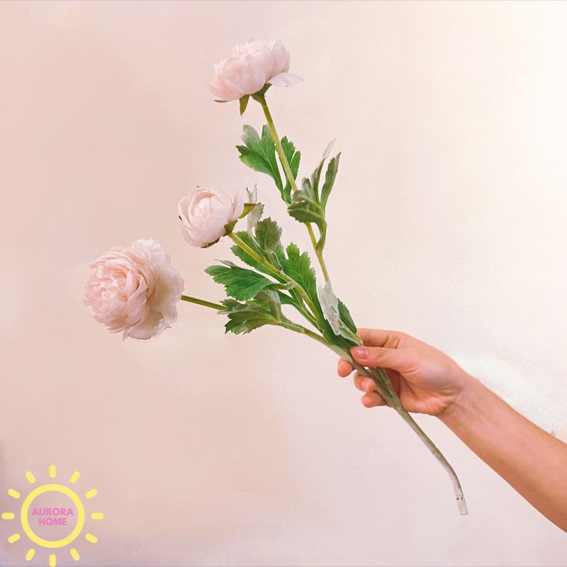 Hoa trà Elip Sados 3 bông - Hoa giả cao cấp