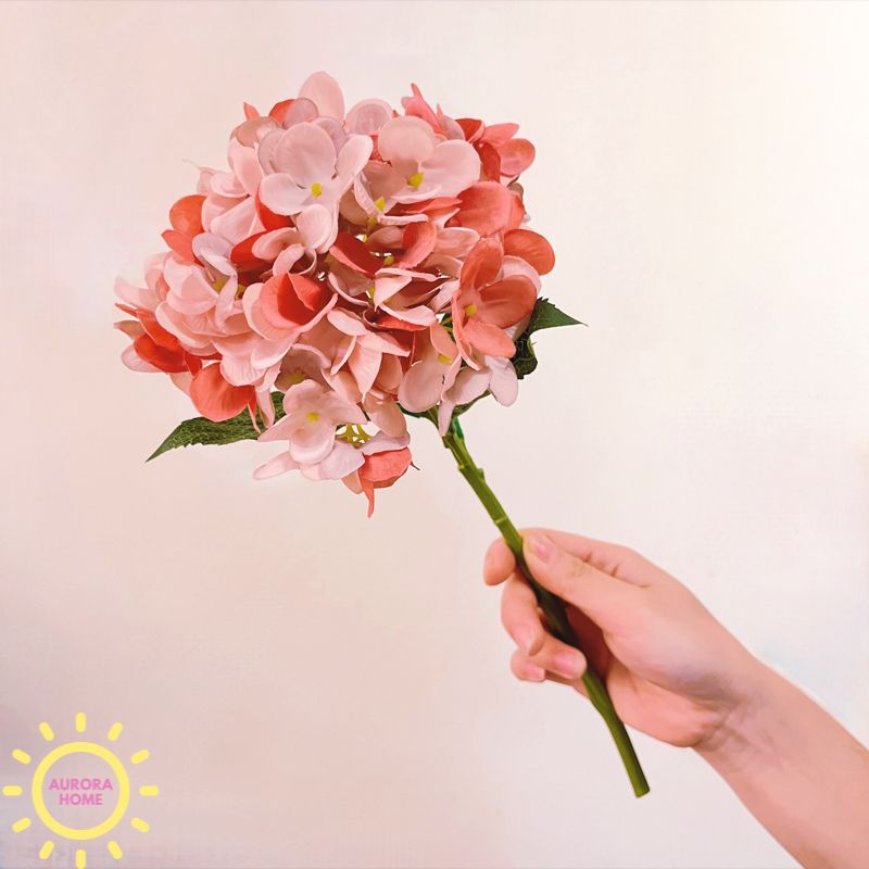 Cành hoa tú cầu (cành ngắn) - Hoa giả cao cấp