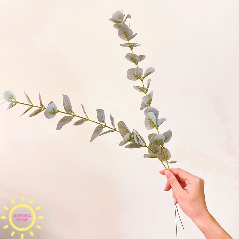 Cành lá bạch đàn 3D trang trí