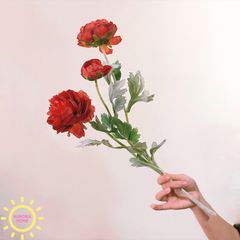 Hoa trà Elip Sados 3 bông - Hoa giả cao cấp