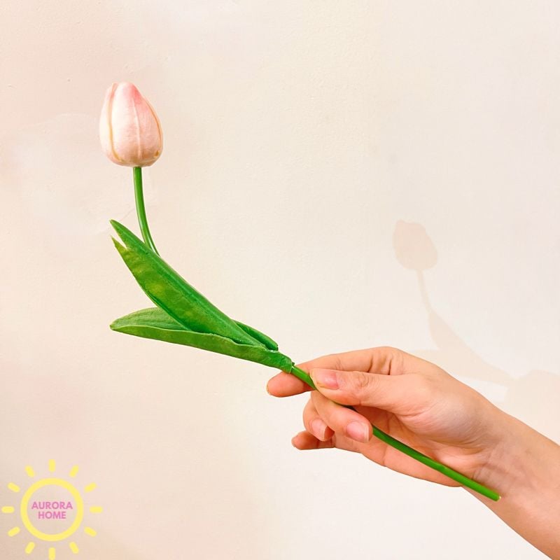 Cành hoa tulip cao su - Hoa giả cao cấp