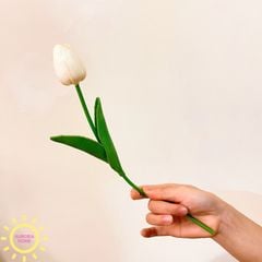 Cành hoa tulip cao su - Hoa giả cao cấp