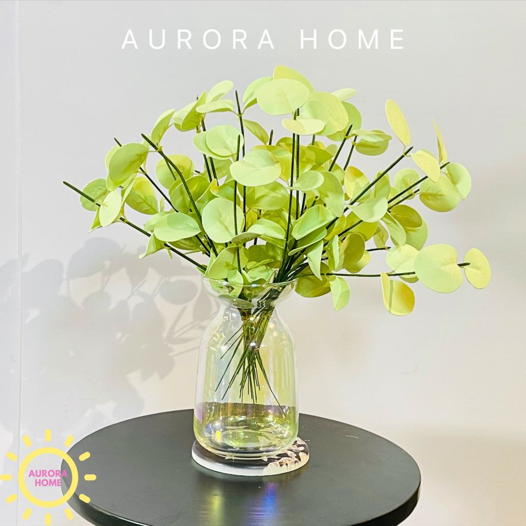 Lọ hoa lá giả mini Green Seka