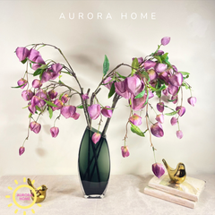 Bình hoa giả để bàn cao cấp hoa chuông Ekira