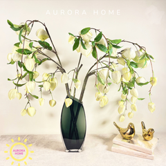 Bình hoa giả để bàn cao cấp hoa chuông Ekira