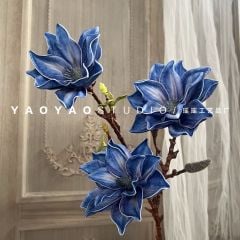 Hoa mộc lan 3 nhánh 3D cao cấp