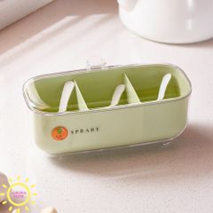Hộp đựng gia vị Sprat 3 ngăn kèm muỗng