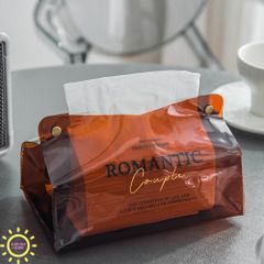 Hộp khăn giấy Romatic tiện dụng (Nhiều màu)