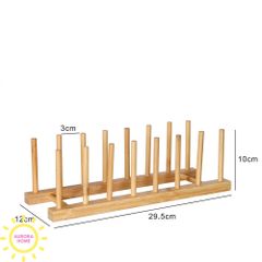Giá đựng dĩa, ly nhà bếp (Gỗ tre)