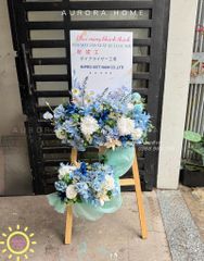 Kệ hoa giả chúc mừng cao cấp Aurora Blue Ivy